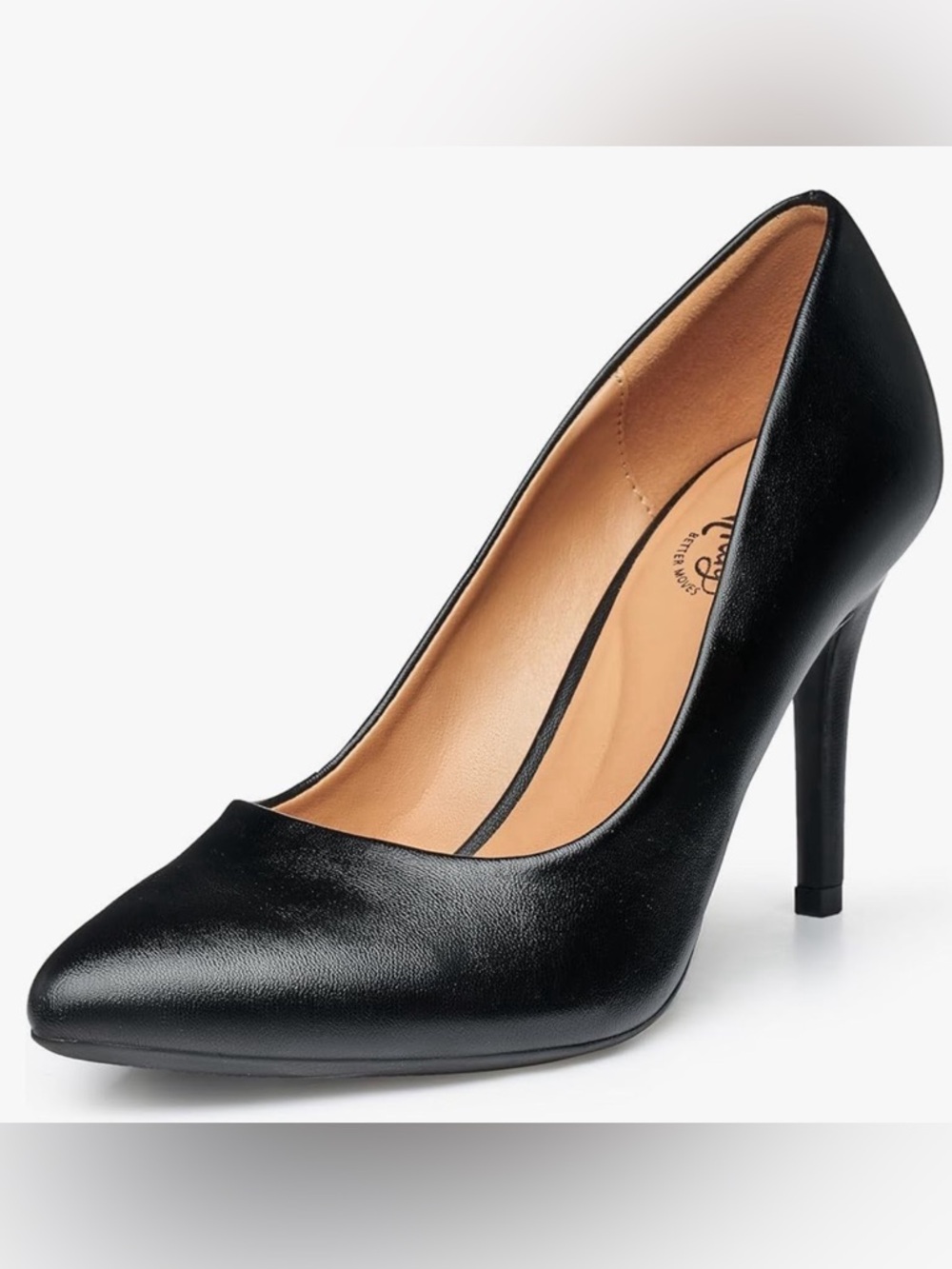 Trary Heels - Black Pointed-Toe Stiletto Heels